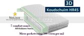 Aloe Vera - Eenpersoons Matras 3D  - MICROPOCKET HR/Koudssschuim 7 ZONE 25 CM - Gemiddeld ligcomfort - 80x200/25