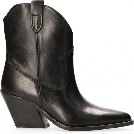 Bronx - Western Low Kole Boot Leer - Black - 38 | bol.com