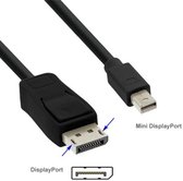 Mini Displayport naar DisplayPort 1.8 Meter Zwart voor Macbook Air 2008 -2010