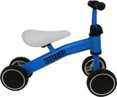 Loopfiets / Kinderfiets - BOOFFIES -  Blauw -  Kunststof - 22 cm zithoogte - Sinterklaas - Kerst - Speelgoed - Cadeau