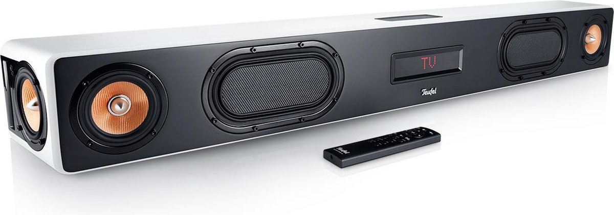 Teufel CINEBAR ULTIMA - Krachtige bluetooth soundbar met extra bas - 380 watt - wit