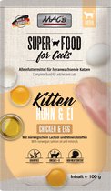 MAC's kittenvoer kip & ei - superfood voor kitten 6 x 100g