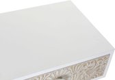 Nachtkastje - bedside table spruce 48x37x70 mandala white - wit