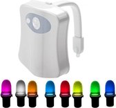 LED toiletlamp met bewegingssensor - in 8 kleuren instelbaar