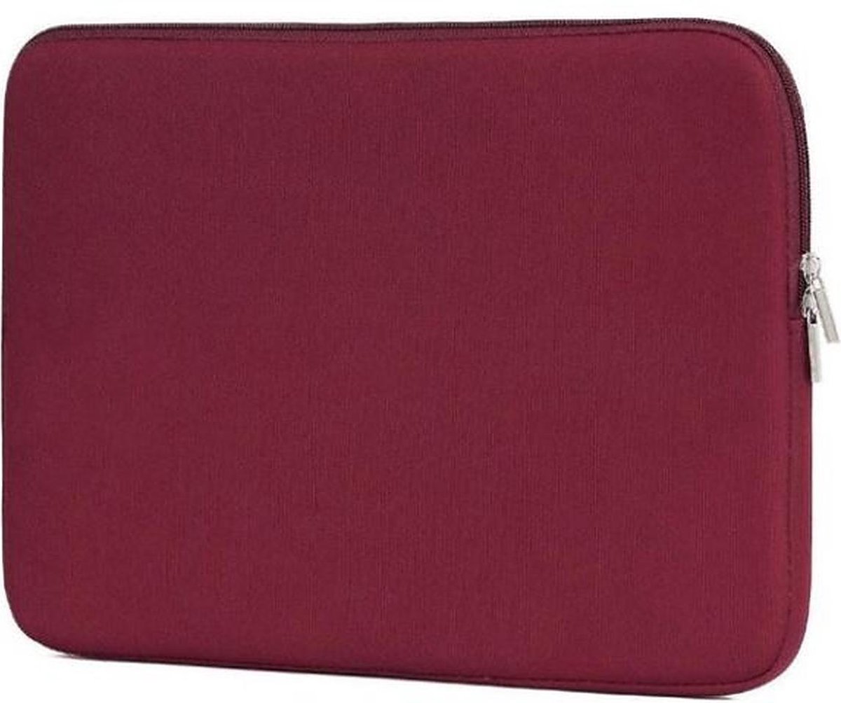 Tech Supplies | Neopreen Soft Sleeve Voor de Apple Macbook Air / Pro (Retina) 13 Inch – 13.3” Laptop Bordeaux rood