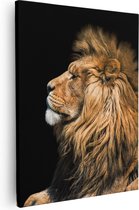 Artaza Canvas Schilderij Leeuw - 40x50 - Foto Op Canvas - Canvas Print