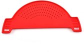 passoire - Couvercle égouttoir avec poignées - aide égouttoir - tamis - égouttoir - couvercle égouttoir compact solide - Rouge