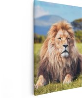Artaza - Peinture sur Canevas - Lion rugissant - 40x60 - Photo sur Toile - Impression sur Toile
