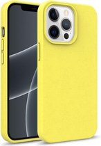 Starry Series schokbestendig stromateriaal + TPU-beschermhoes voor iPhone 13 Pro Max (geel)
