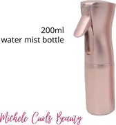 Michele Curls Beauty - Hair mist- Waterspuit - Water spray- 200 ml - Plantenspuit - Rose Gold