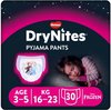 DryNites luierbroekjes - meisjes - 3 tot 5 jaar (16 - 23 kg) - 30 stuks - voordeelverpakking