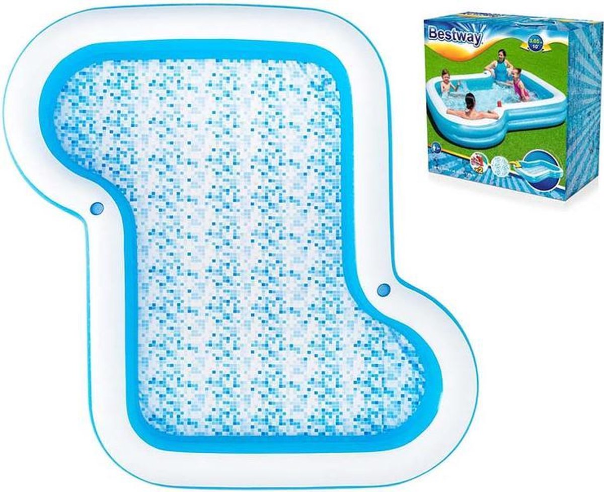 Opblaasbaar Kinderzwembad Bestway Multicolour 305 x 274 x 46 cm — afbeelding 7
