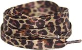 Veters voor sneakers - panter - plat - 120cm