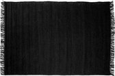 Liviza Vloerkleed visgraat zwart Carbo - 140 x 200 cm - antislip rand