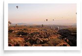 Walljar - Hot Air Balloons - Muurdecoratie - Poster
