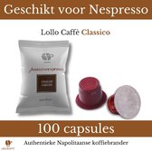 100 Nespresso capsules - Lollo Caffè Classico - Italiaanse Espresso - Uit Napels