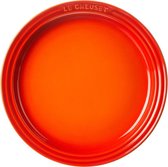 Le Creuset 4 dinerborden Oranjerood 27cm