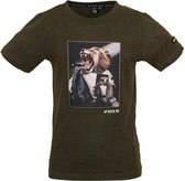 T-SHIRT Jongens KHAKI MELANGE 134