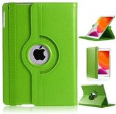 iPad 2021 hoes - iPad 9e/8e/7e Generatie hoes - iPad 10,2 inch - iPad 2019/2022 - 360° draaibare Bookcase - Groen