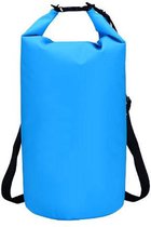 Waterdichte Rugtas - 15 Liter - Blauw - Dry Bag - Waterdichte zak - Waterproof - Kanotas - Zeiltas - Boottas - 26 x 54 cm - Rugzak Waterdicht Volwassenen