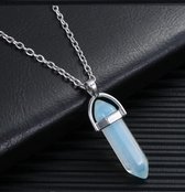 Opaal ketting - Natuursteen - valentijn cadeautje voor haar - valentijn - ketting - hanger - natuursteen - wicca