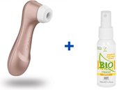 Satisfyer Pro 2 Next Generation - Luchtdruk Vibrator + HOT BIO Toycleaner - 50ml