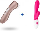 Satisfyer Pro 2 - Clitorisstimulator + Aurora Vibe Rabbit Vibrator - Tarzan Vibrator