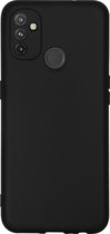 BMAX Essential matte case geschikt voor OnePlus N100 Hoesje - Dun en beschermend telefoonhoesje - Case - Beschermhoesje - Telefoonhoesje - Hard case - Telefoonbescherming - Zwart