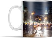 Mok - New York - Nacht - Skyline - 350 ml - Beker