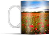 Mok - Bloemen - Zonsondergang - Kleuren - 350 ml - Beker