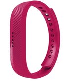 Siliconen sporthorloge bandje Rozenrood voor Fitbit Flex 2 - Kliksluiting – Armband Rose Red - Maat: zie maatfoto