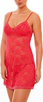 Missy Babydoll Kant - Maat S - Rood