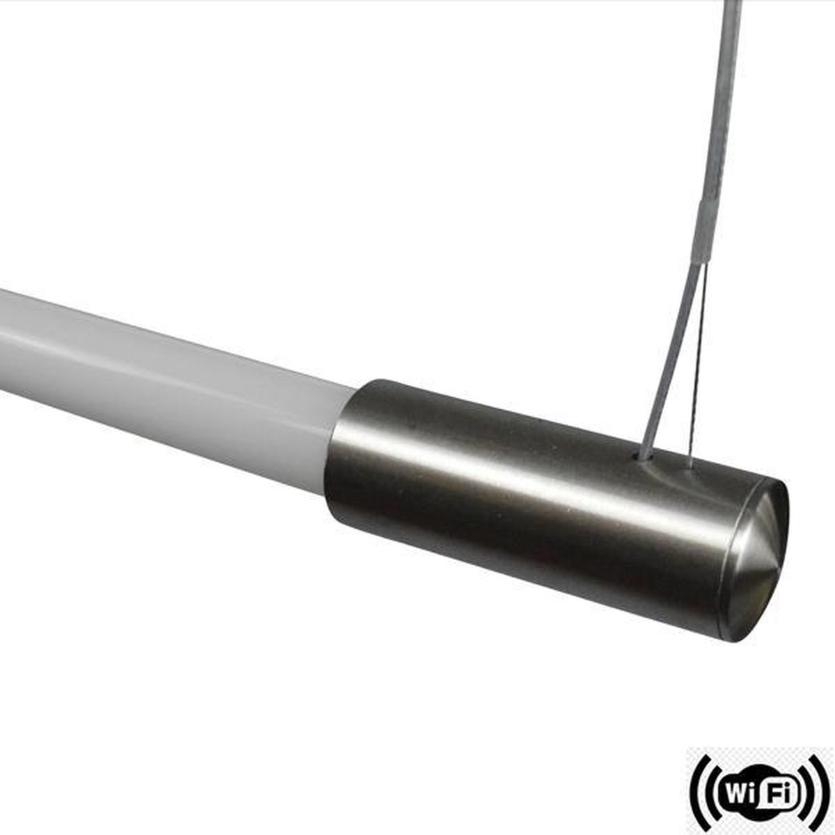 FLiRD Play RVS Bureaulamp 131 cm/ 4.000K (Koel wit) Incl. WiFi.