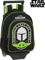 Schoolrugzak met Wielen 705 The Mandalorian Zwart Groen