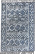 The Rug Republic Hand Woven MAIS Blue/Ivory 120 x 180 cm CARPET