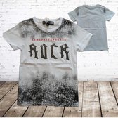 T-shirt Rock wit -s&C-146/152-t-shirts jongens
