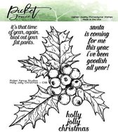 Holly Jolly Christmas Clear Stamps (C-118)