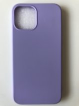 Siliconen back cover case - Geschikt voor iPhone 12 Pro Max - TPU hoesje Lila (Violet)