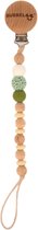 BUBBELOO™ PACIFIER CLIP ELOÏSE (GREEN)|SPENENKOORD|SPEEN|BABY|PEUTER|PACIEFIERS|WOODCLIP|SPEENKOORD