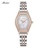 Longbo - Meibin - Dames Horloge - Rosé/Zilver/Rosé/Zilver - 28*34mm (Productvideo)