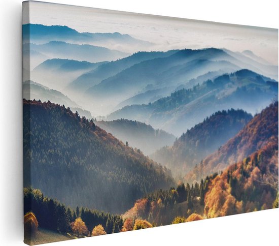 Artaza - Peinture sur toile - Paysage de colline de la Forêt-Noire - 30 x 20 - Klein - Photo sur toile - Impression sur toile