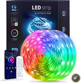 Lideka Led Light strip 15 Meter (3x5) - met Afstandsbediening - Verlichting - RGB - Incl App bediening