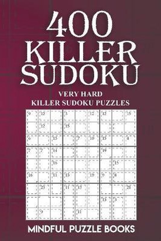 400 Killer Sudoku Very Hard Killer Sudoku Puzzles