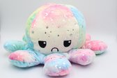 Octopus Mood Knuffel – Omkeerbaar – TikTok Hype 2021 – Verschillende Kleuren – Blij en Boos - XL 30cm - Mix
