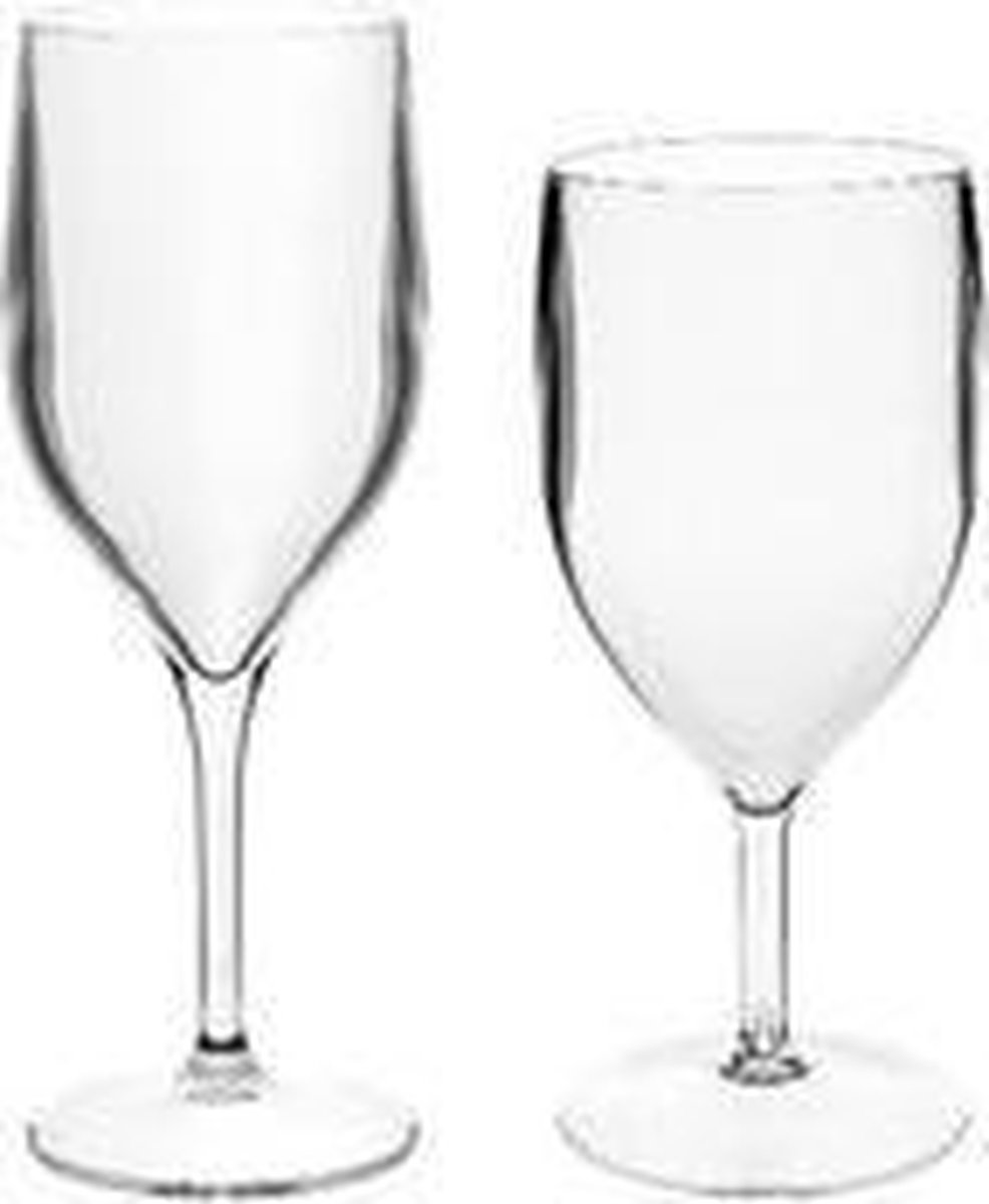 Onbreekbaar wijnglas in PVC- 250 ml