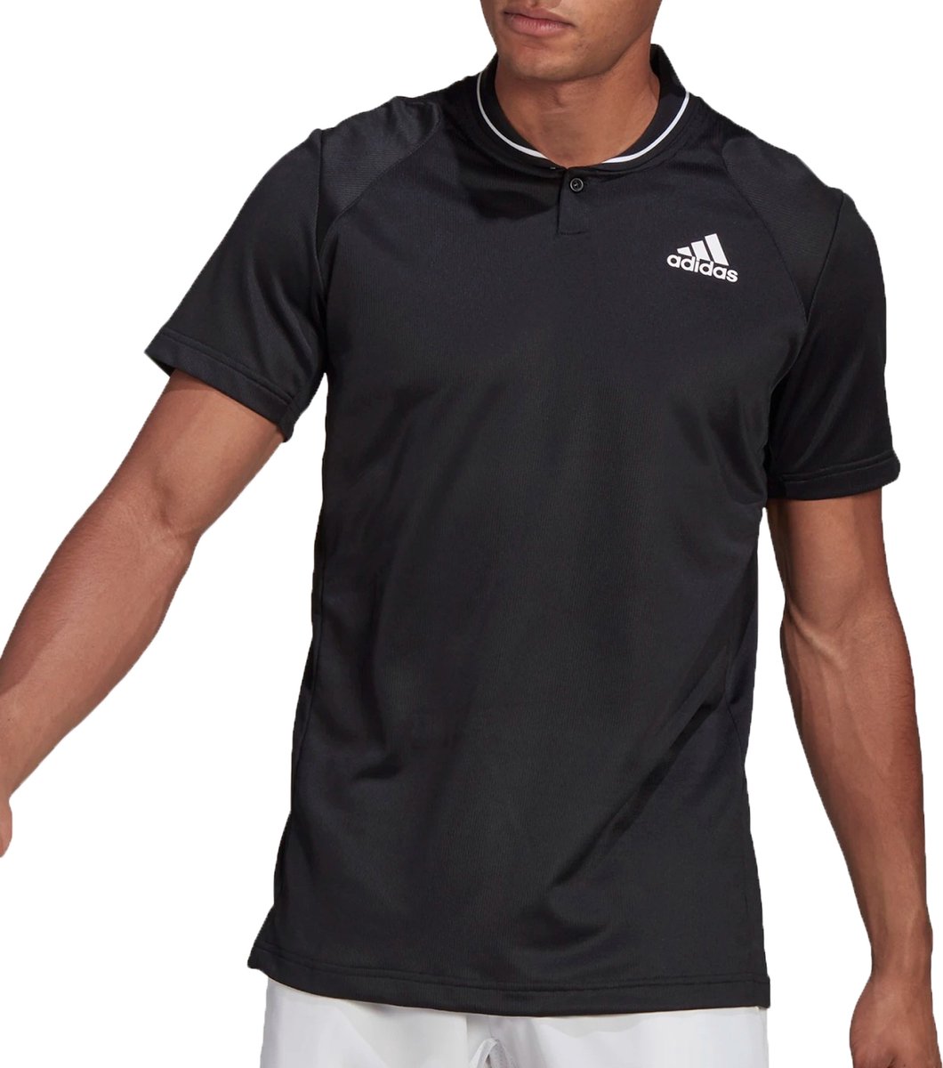 adidas Rib Polo Poloshirt - Mannen - Zwart - Wit