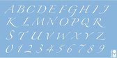 Marabu Sjabloon Alfabet en Nummers 15 x 10 cm