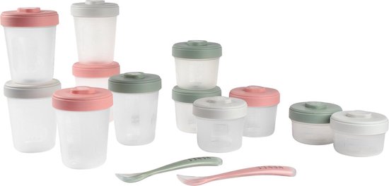 12 X Pots De Rangement Super Mignons Et 2 X Cuillere A Nourriture Pour Bebe Beaba Bol Com