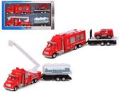 Set auto's Brandweerwagen Rood 119244 (2 Uds)