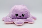 Octopus Mood Knuffel – Omkeerbaar – TikTok Hype 2021 – Verschillende Kleuren – Blij en Boos - Paars Baby Pink